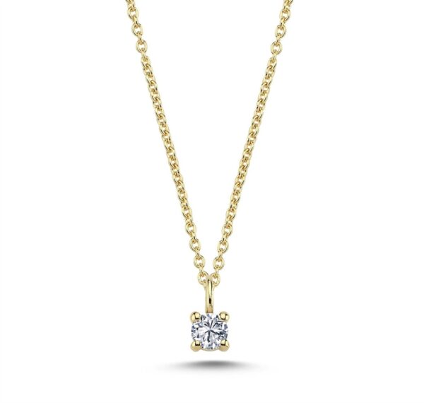 The One Diamant vedhæng i 14 kt. guld med 0,18 carat