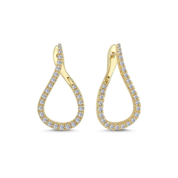 Valentina - Diamantøreringe i 14 kt guld med i alt fra 0,90 ct