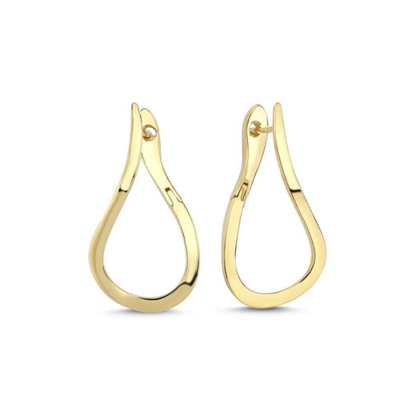 Valentina -Øreringe i 14 kt guld. Stor