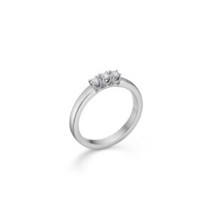 CROWN ALLIANCE Ring i 14 kt. Hvidguld med 3 brillanter på 0,04 ct. - 0,09 ct.
