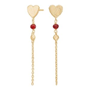 Nordahl Jewellery -Ørehængere forgyldt sølv BRODERIE52