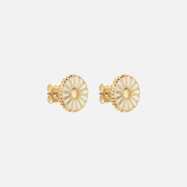 Marguerit Øreringe 18K Guldbelagt 12mm