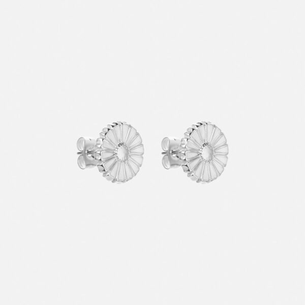 Marguerit Øreringe Sølvfarvet 12mm