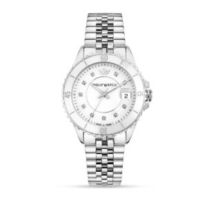 Philip Watch R8253597636 dameur - rustfrit stål, safirglas, dato (Ø 36 mm)