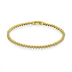 Arne Nordlie - Forgyldt tennisarmbånd med rørfatning - 62340