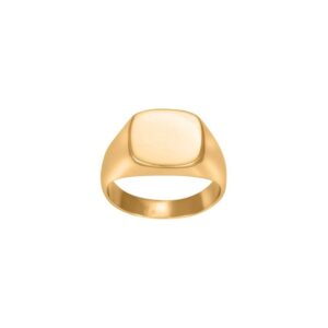 Son of Noa Signet ring til mænd med runde hjørner i IP Gold stål