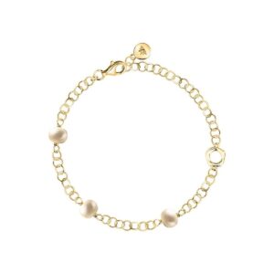 PERLA armbånd til kvinder - gylden, sterling sølv 925